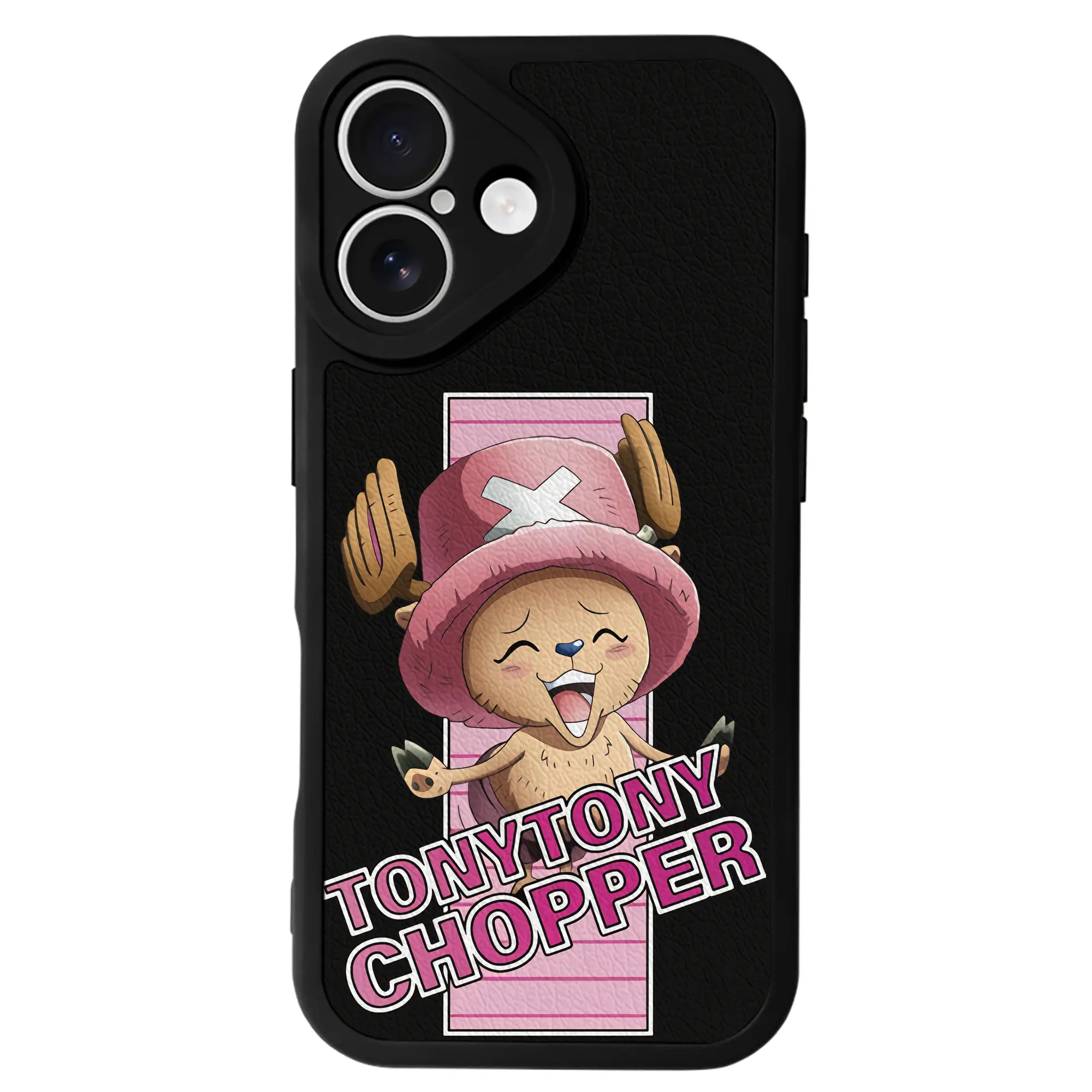 ワンピース グッズ トニートニー・チョッパー - IPhone 16シリーズ対応 ・ シリコンスマホケース ・ レザー調 ・ 高精度フィット ・ 耐衝撃 ・ ワイヤレス充電対応 ・ 精密カット